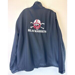 Nebraska Cornhusker Mens XL Full Zip Fleeced Lined  Jacket Coat Blackshirts